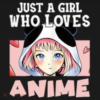 Anime Shirts For Girls , Just A Girl Who Loves Anime T-Shirt thumb 7