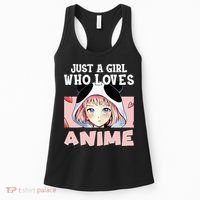 Anime Shirts For Girls , Just A Girl Who Loves Anime Women's Tank Top thumb 0