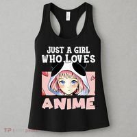 Anime Shirts For Girls , Just A Girl Who Loves Anime Women's Tank Top thumb 3