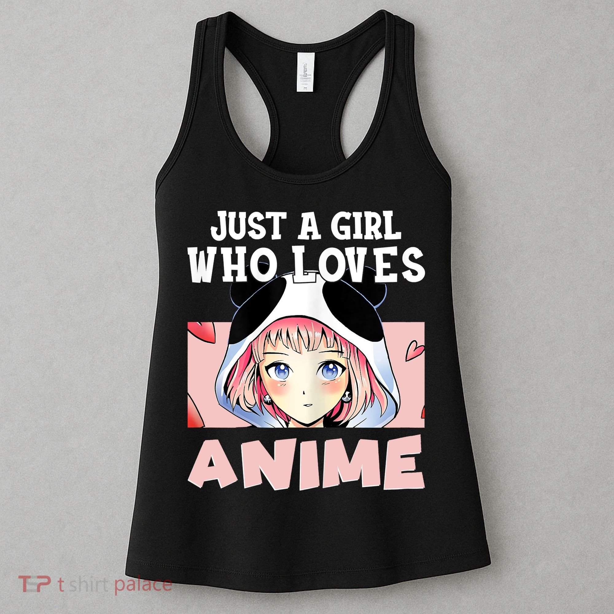 Anime Shirts For Girls , Just A Girl Who Loves Anime Women's Tank Top