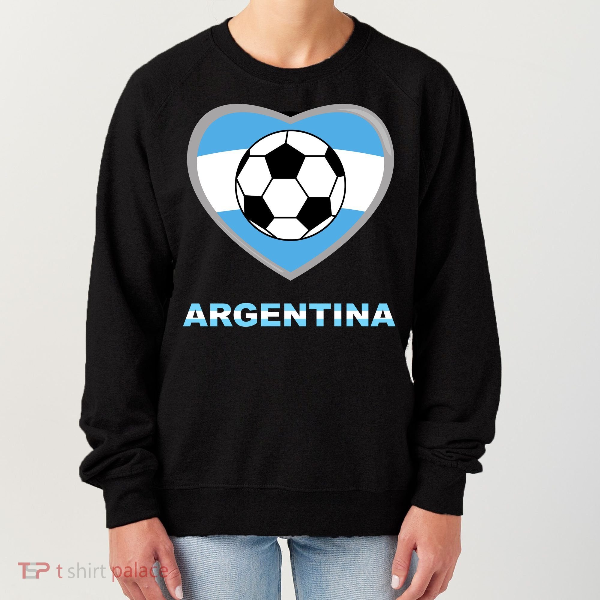 Argentina Soccer Football Argentinian Flag Women's Sweatshirt