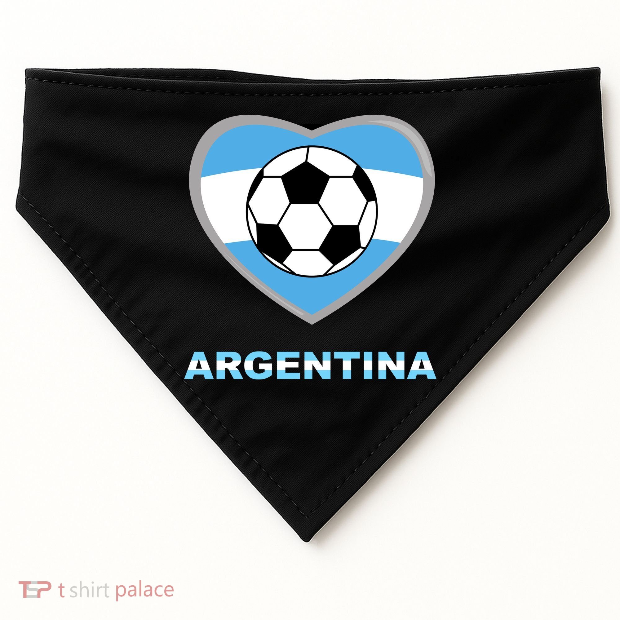 Argentina Soccer Football Argentinian Flag USA-Made Doggie Bandana