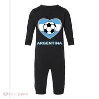 Argentina Soccer Football Argentinian Flag Infant Fleece One Piece thumb 0