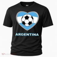 Argentina Soccer Football Argentinian Flag Cooling Performance Crew T-Shirt thumb 0