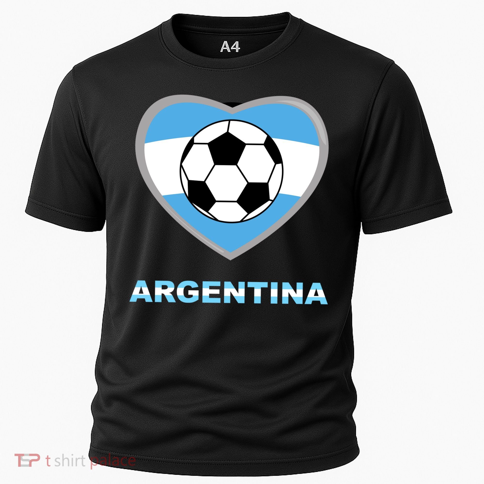 Argentina Soccer Football Argentinian Flag Cooling Performance Crew T-Shirt