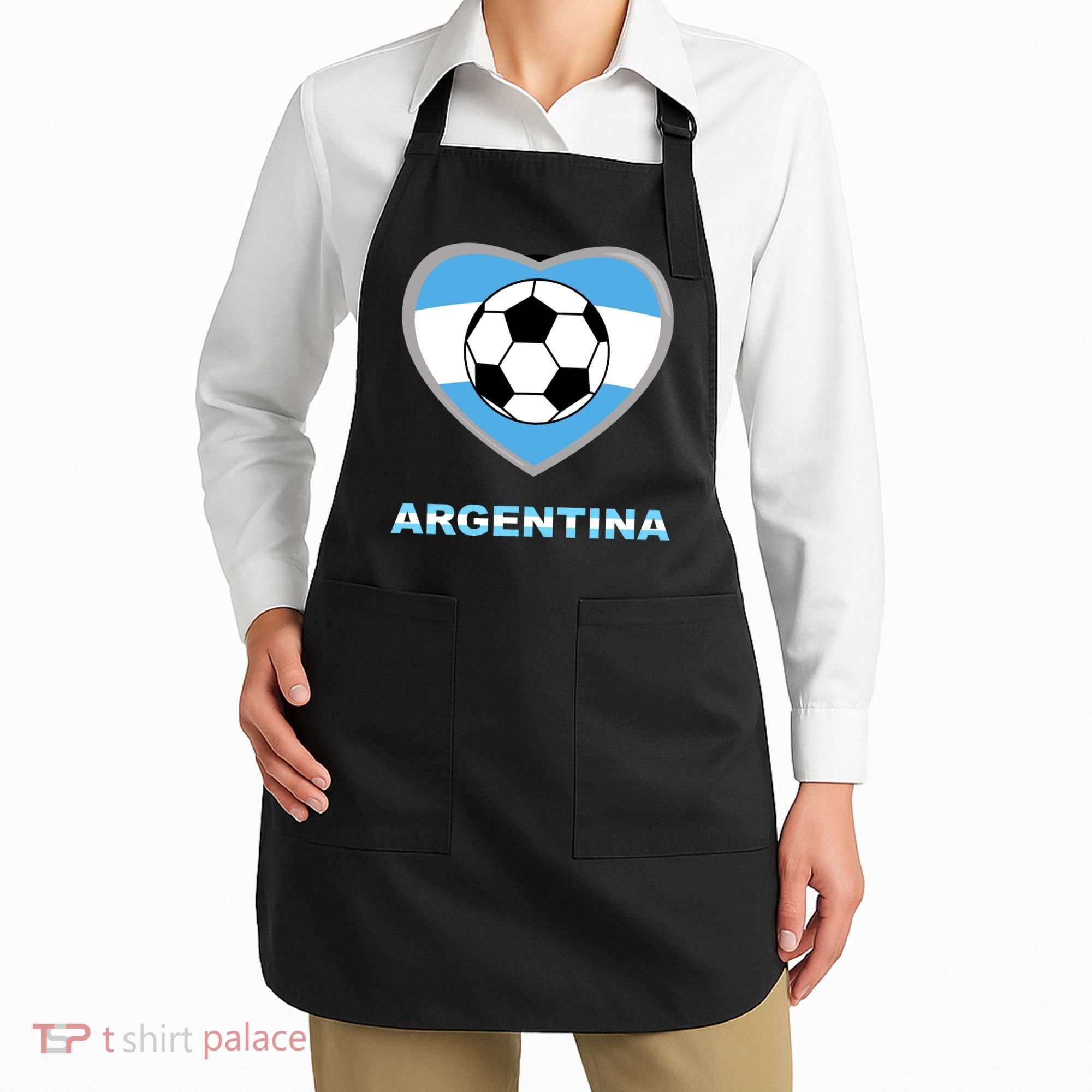Argentina Soccer Football Argentinian Flag Apron