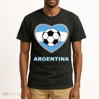Argentina Soccer Football Argentinian Flag Tall T-Shirt thumb 2