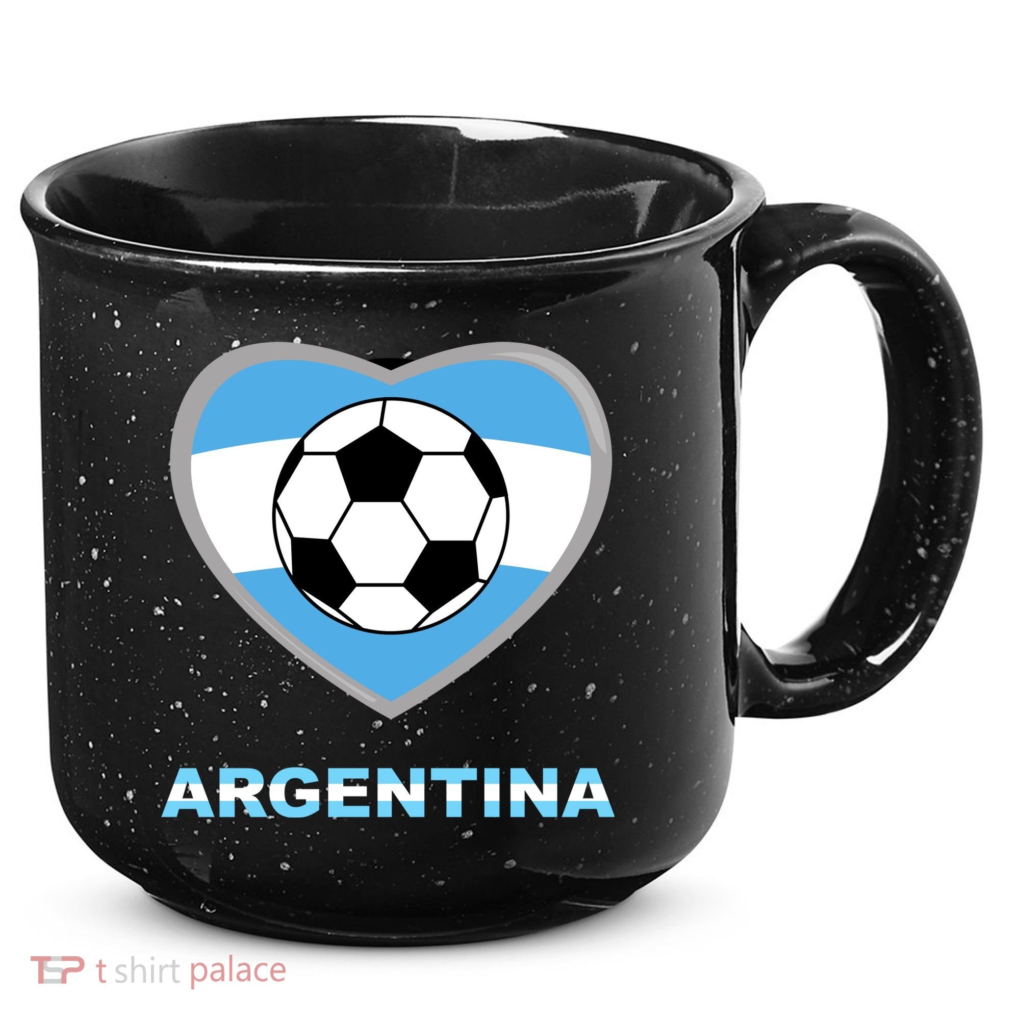 Argentina Soccer Football Argentinian Flag 15oz Campfire Ceramic Mug