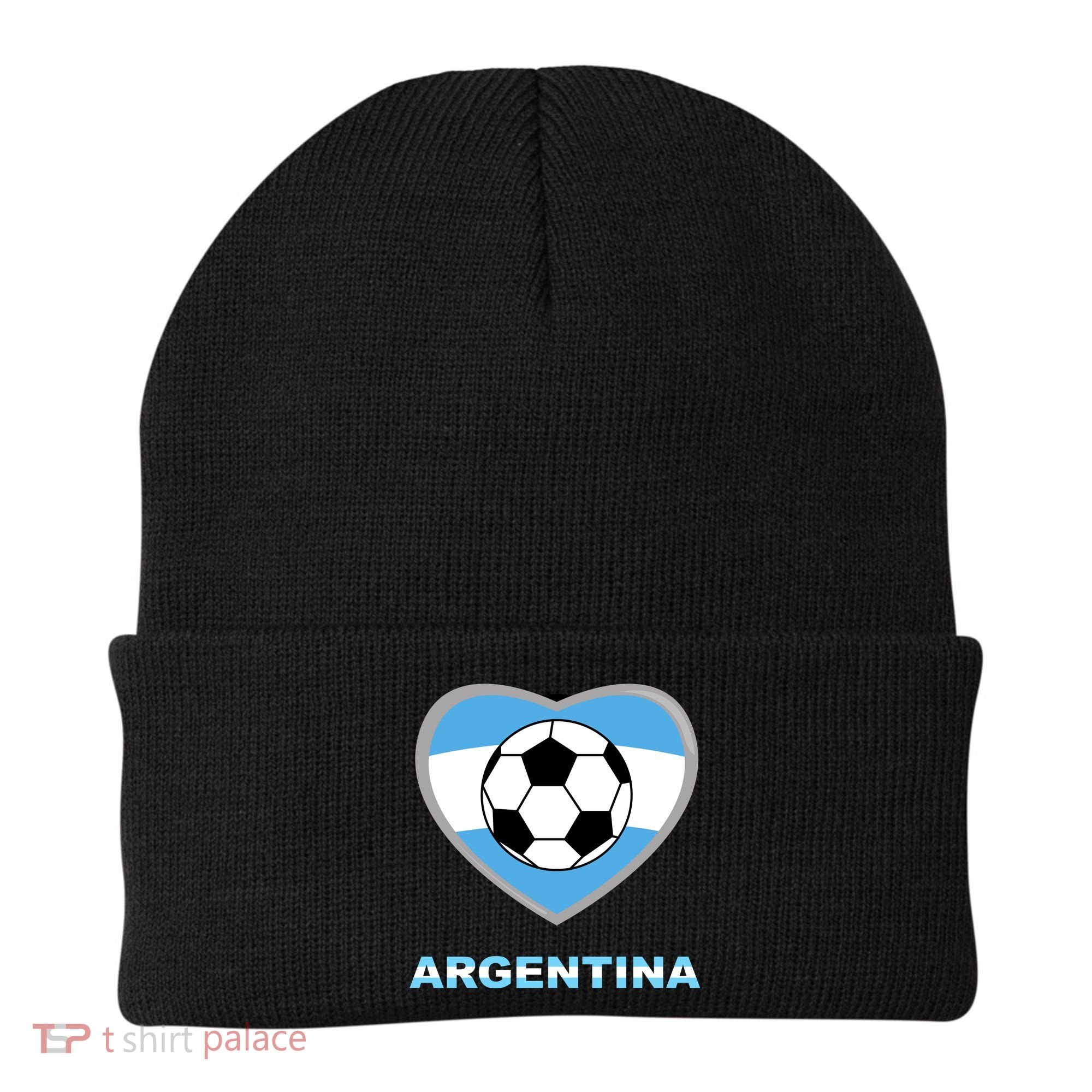 Argentina Soccer Football Argentinian Flag Beanie