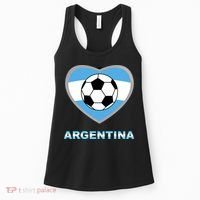 Argentina Soccer Football Argentinian Flag Women's Tank Top thumb 0