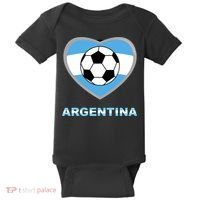 Argentina Soccer Football Argentinian Flag Baby Bodysuit thumb 0