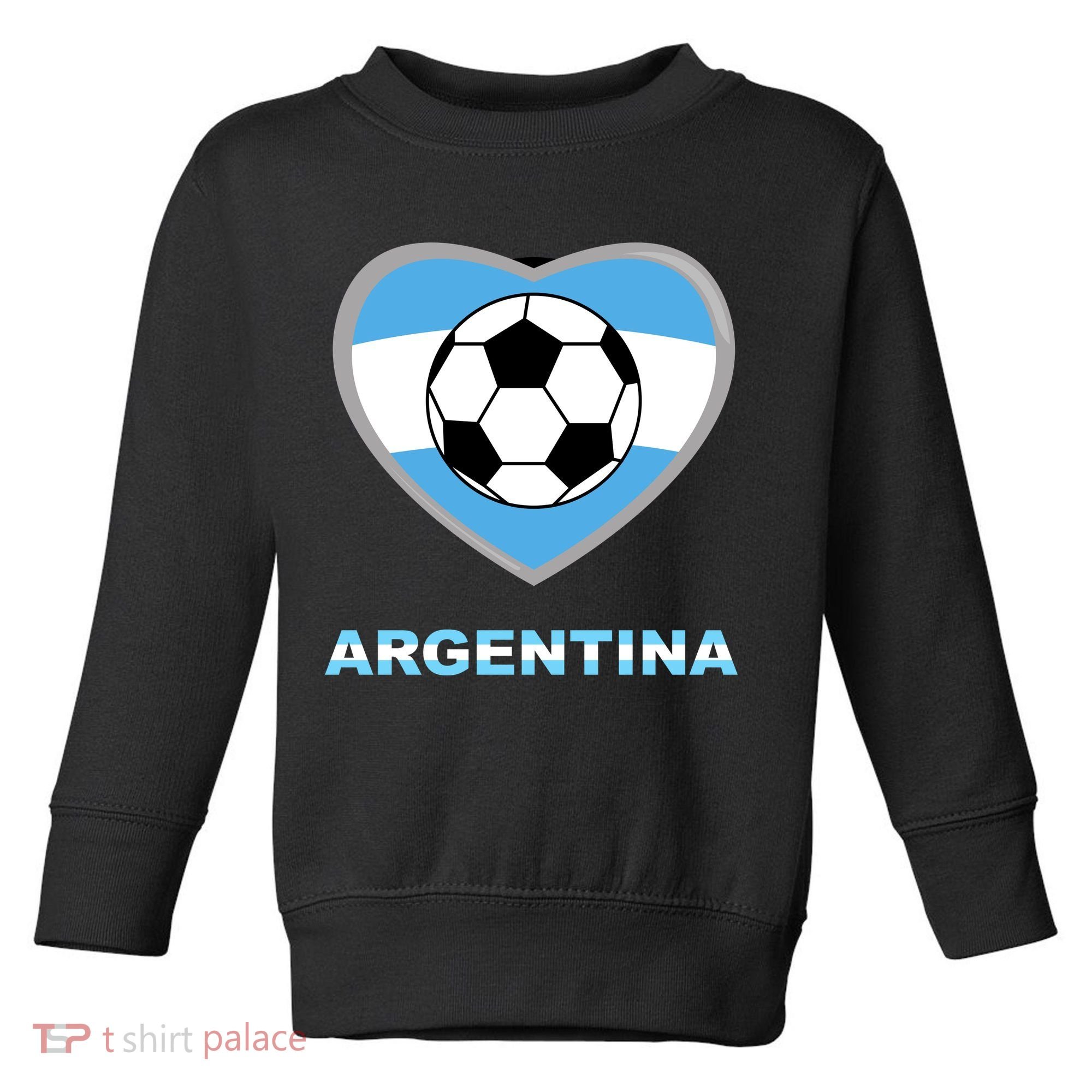 Argentina Soccer Football Argentinian Flag Toddler Sweatshirt
