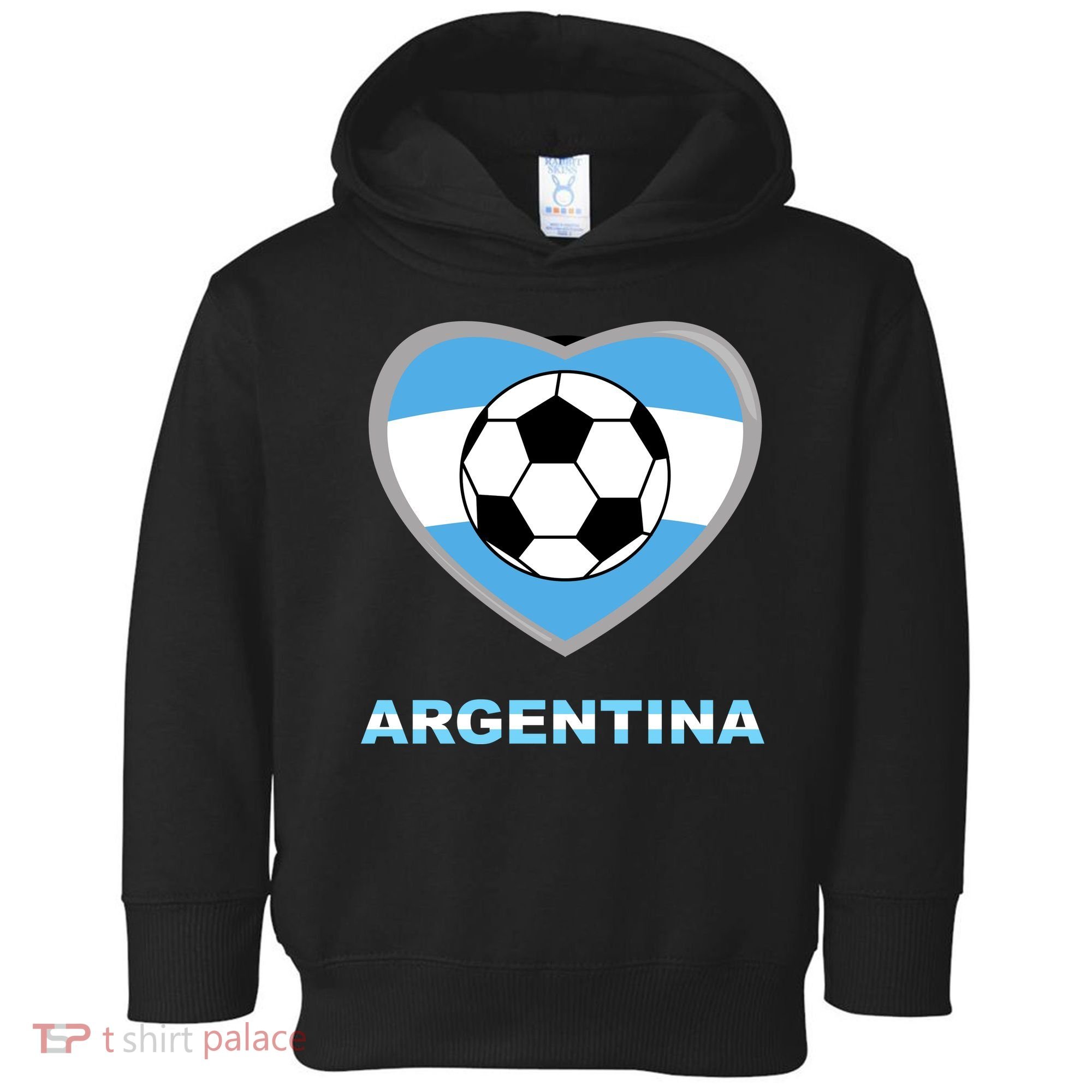 Argentina Soccer Football Argentinian Flag Toddler Hoodie