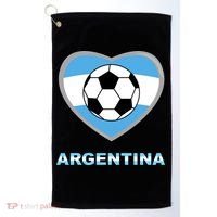 Argentina Soccer Football Argentinian Flag Golf Towel thumb 0