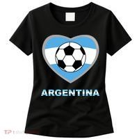 Argentina Soccer Football Argentinian Flag Women's T-Shirt thumb 0
