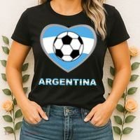Argentina Soccer Football Argentinian Flag Women's T-Shirt thumb 2