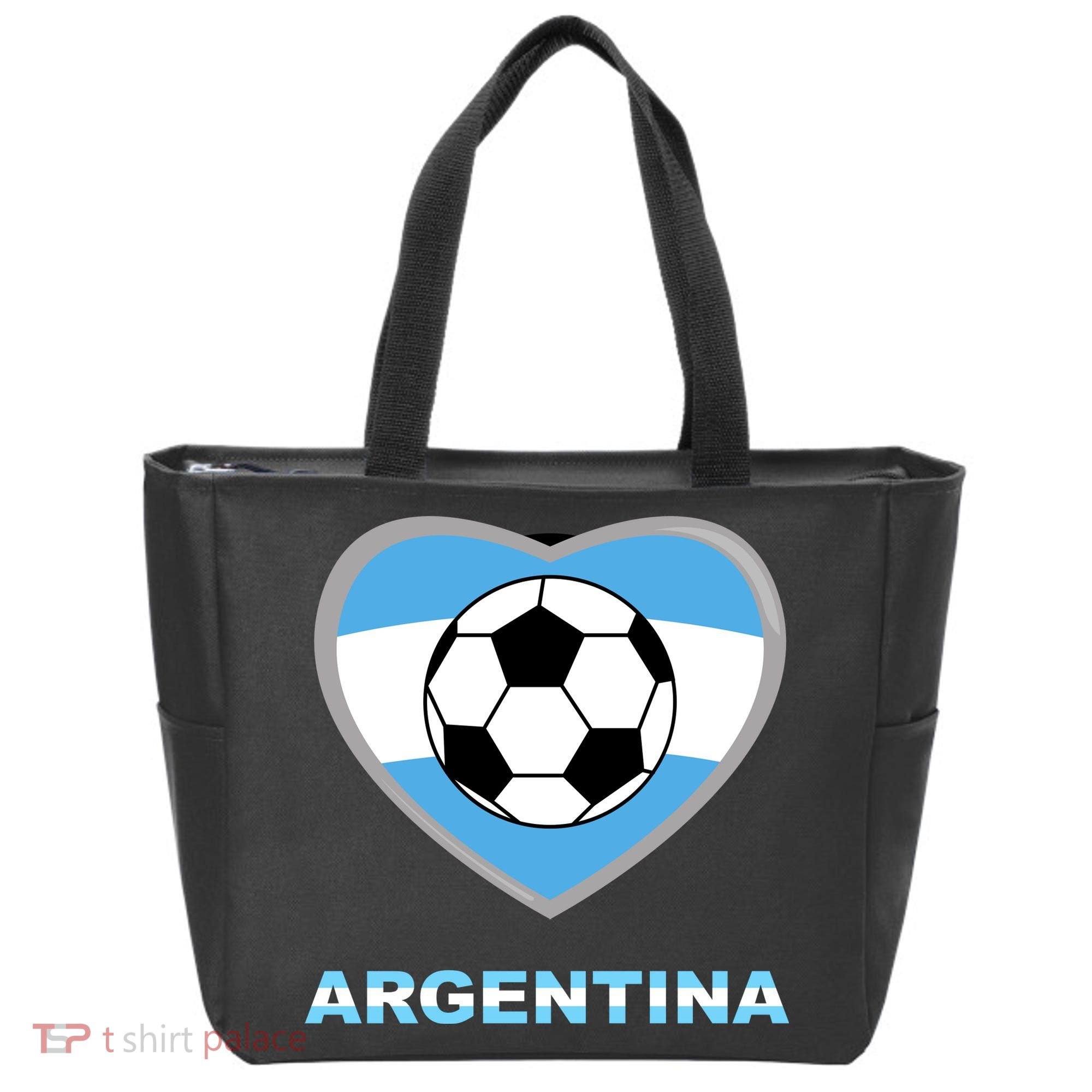 Argentina Soccer Football Argentinian Flag Tote Bag