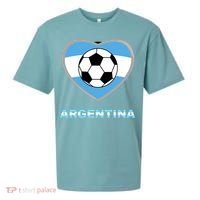 Argentina Soccer Football Argentinian Flag Sueded Cloud Jersey T-Shirt thumb 0