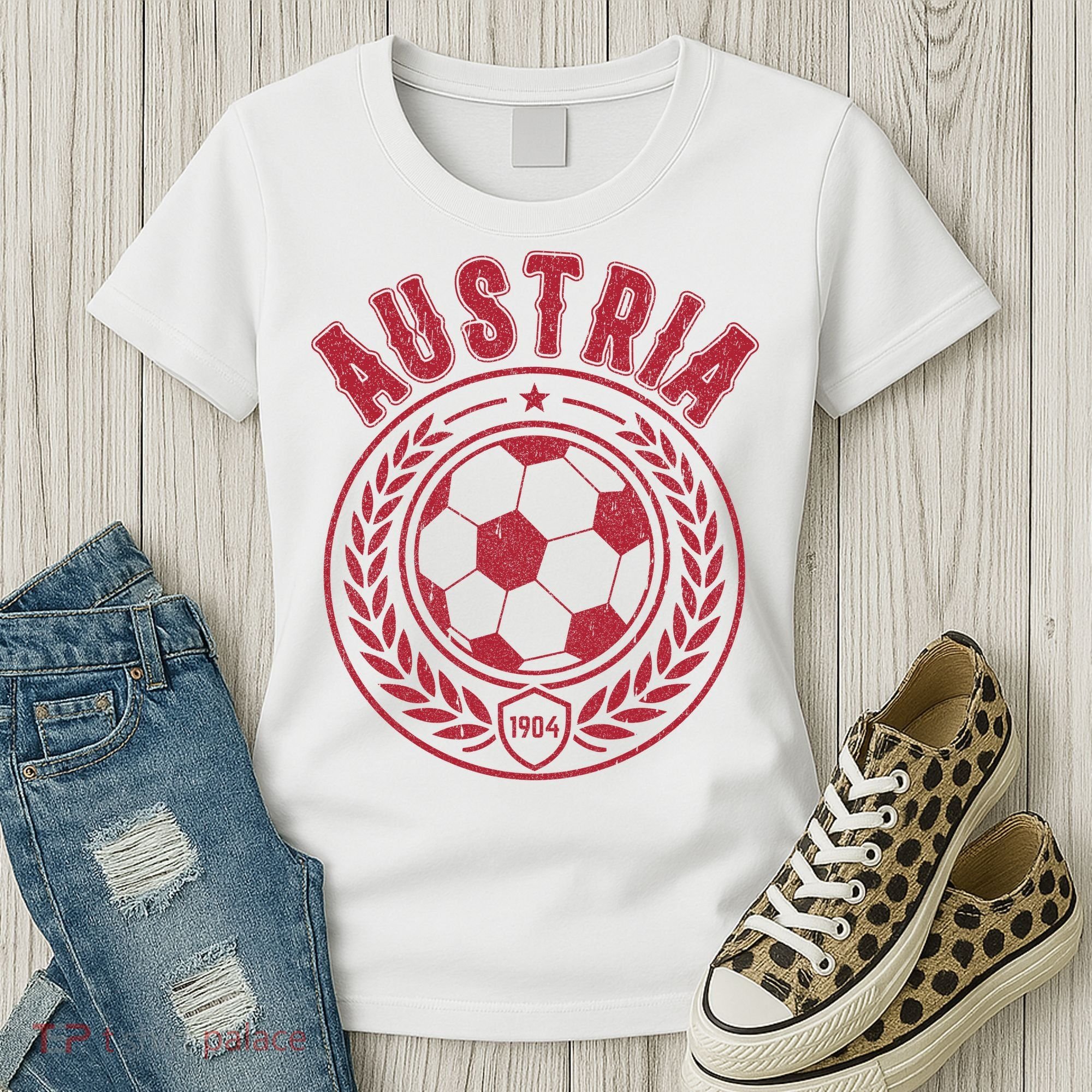 Austria Soccer Futbol Fan Country  Women's T-Shirt