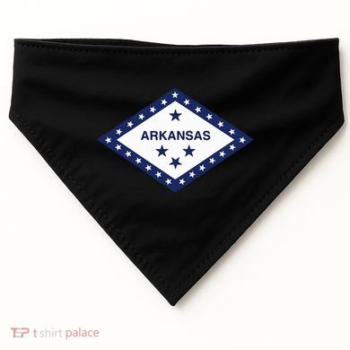Arkansas State Flag USA-Made Doggie Bandana