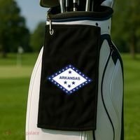 Arkansas State Flag Golf Towel thumb 2