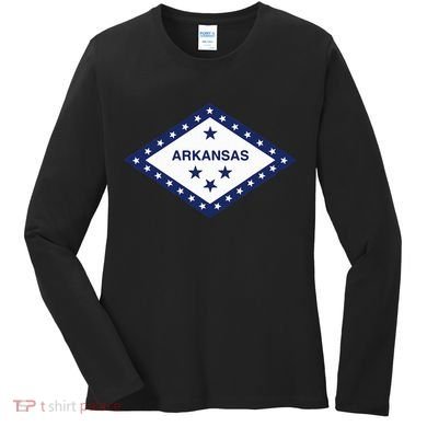 Arkansas State Flag Women's Long Sleeve Shirt