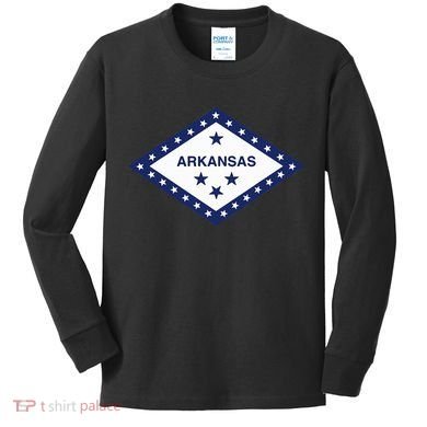 Arkansas State Flag Kids Long Sleeve Shirt