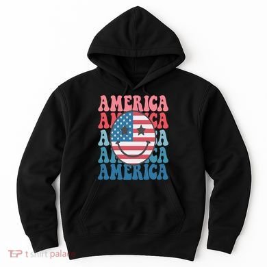 America Smiley Face Hoodie
