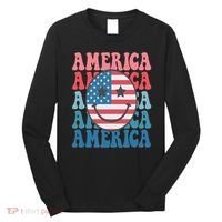 America Smiley Face Long Sleeve Shirt thumb 0