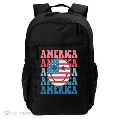 America Smiley Face Backpack