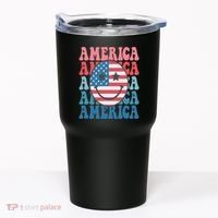 America Smiley Face Tumbler thumb 0