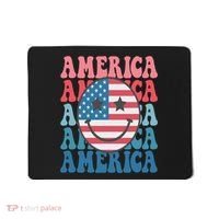 America Smiley Face Mousepad thumb 0