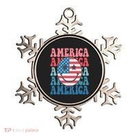 America Smiley Face Ornament thumb 0