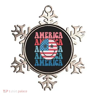America Smiley Face Ornament
