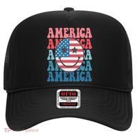 America Smiley Face Hat thumb 0
