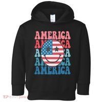 America Smiley Face Toddler Hoodie thumb 0
