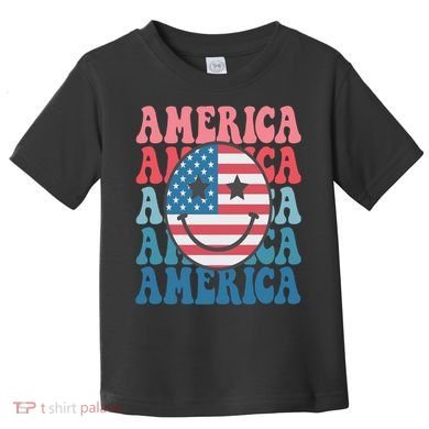 America Smiley Face Toddler T-Shirt