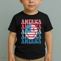 America Smiley Face Toddler T-Shirt thumb 2