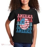 America Smiley Face Kids T-Shirt thumb 2