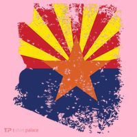 Arizona State Flag Faded Flag Of Arizona Coaster thumb 2