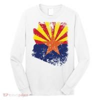 Arizona State Flag Faded Flag Of Arizona Long Sleeve Shirt thumb 0