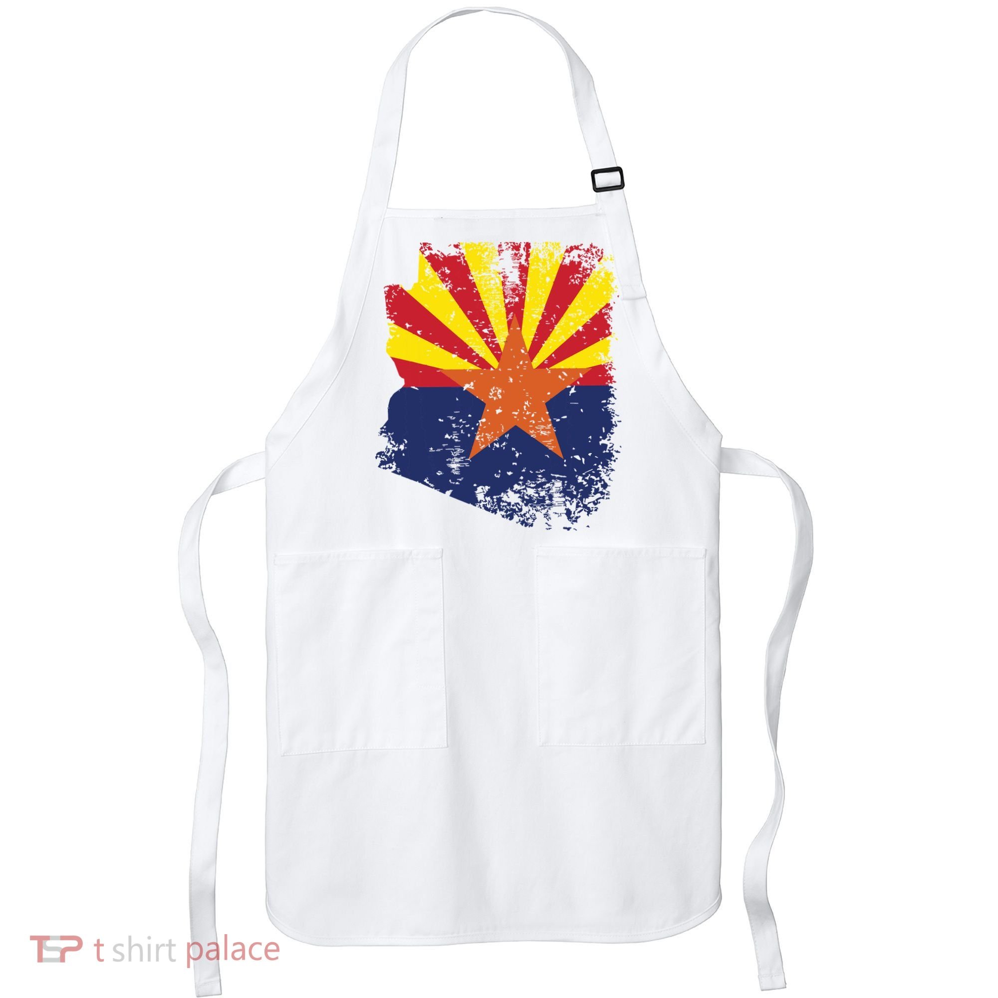 Arizona State Flag Faded Flag Of Arizona Apron
