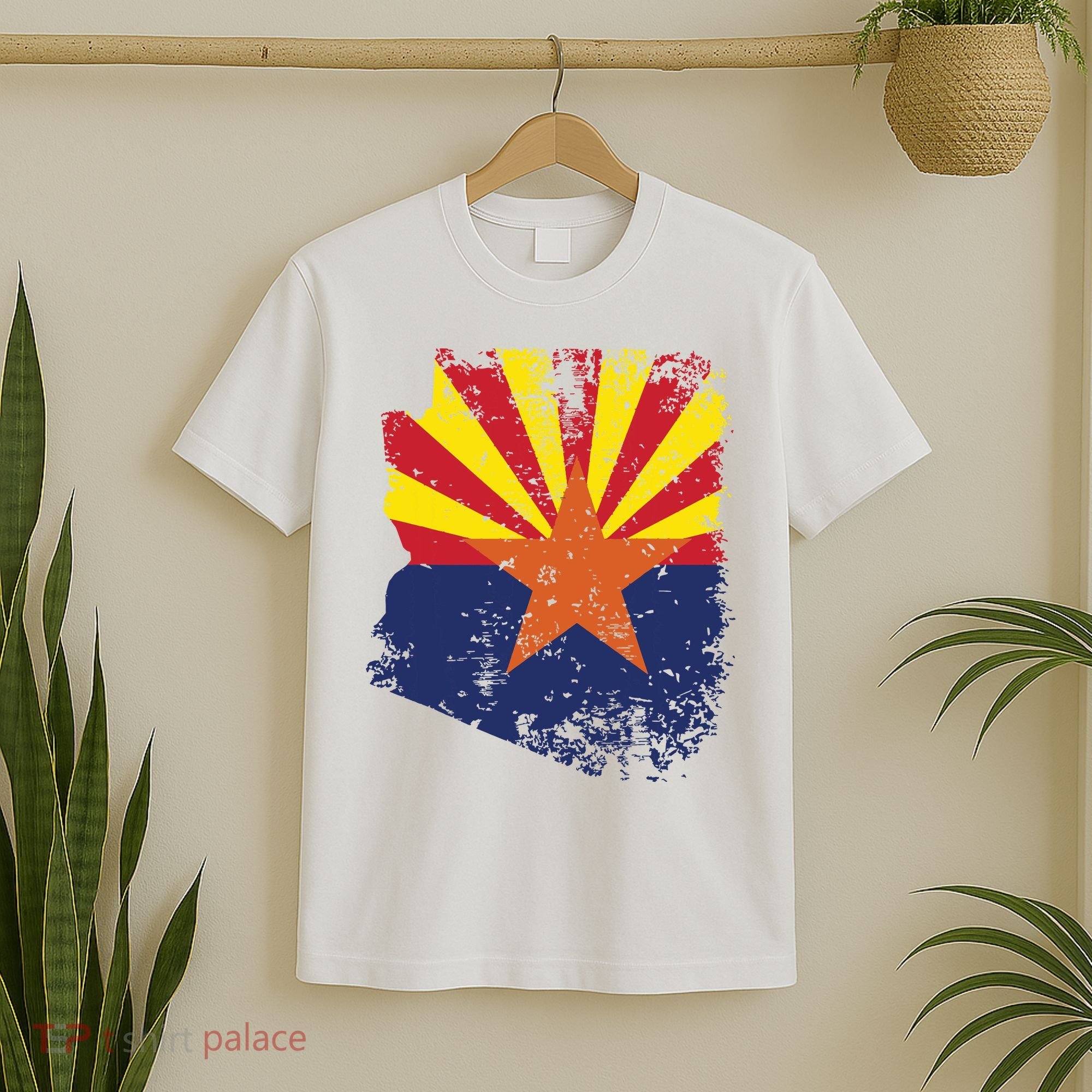 Arizona State Flag Faded Flag Of Arizona T-Shirt
