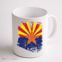 Arizona State Flag Faded Flag Of Arizona Coffee Mug thumb 1