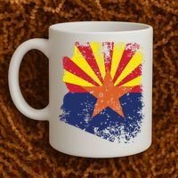 Arizona State Flag Faded Flag Of Arizona Coffee Mug thumb 2