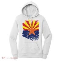 Arizona State Flag Faded Flag Of Arizona Women's Hoodie thumb 0