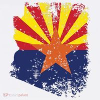 Arizona State Flag Faded Flag Of Arizona Women's Tank Top thumb 5