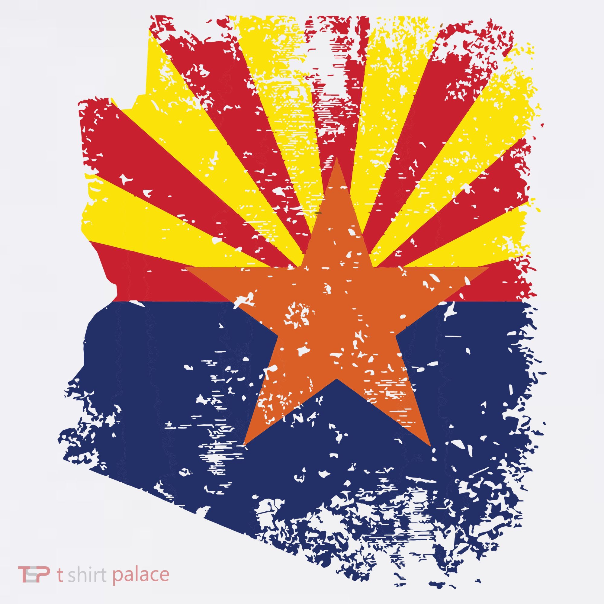 Arizona State Flag Faded Flag Of Arizona Baby Bodysuit
