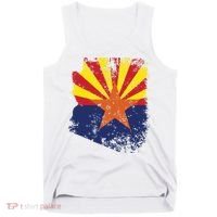Arizona State Flag Faded Flag Of Arizona Tank Top thumb 0