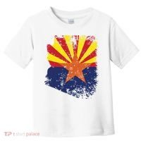 Arizona State Flag Faded Flag Of Arizona Toddler T-Shirt thumb 0